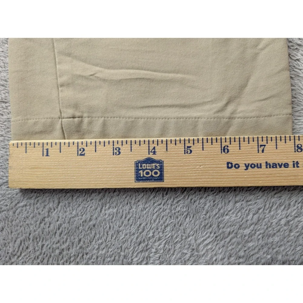 Adidas Mens Golf Pants Tan Khaki Performance Trousers 37x28 Athletic Chino